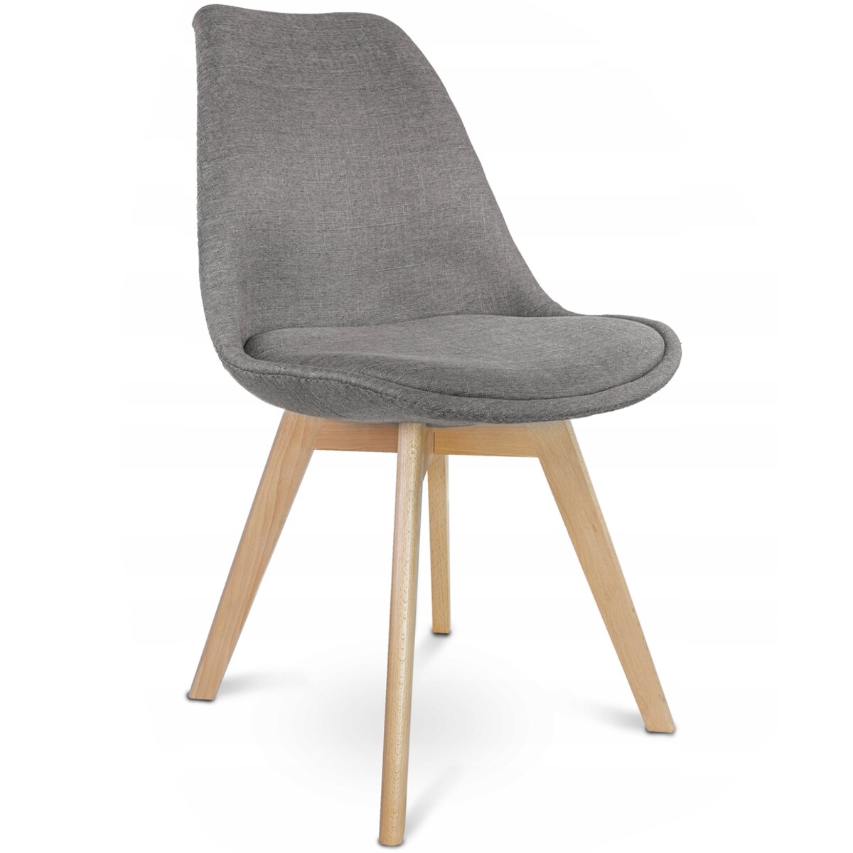 Krzesło tapicerowane materiałowe ALTA szare