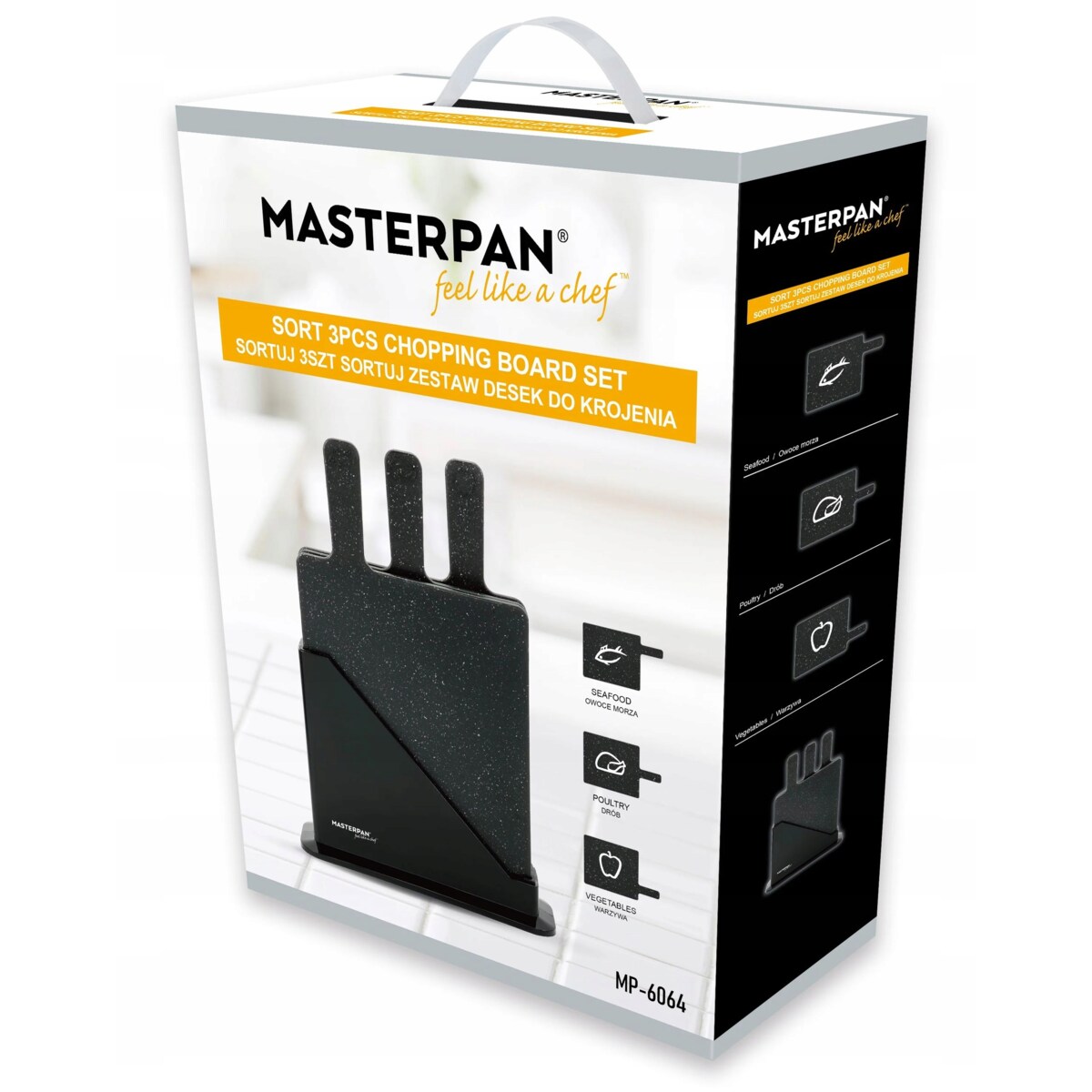 Deska Do Krojenia Marmurkowa W Stojaku Zestaw 3X Kuchenna Deska Do Zmywarki