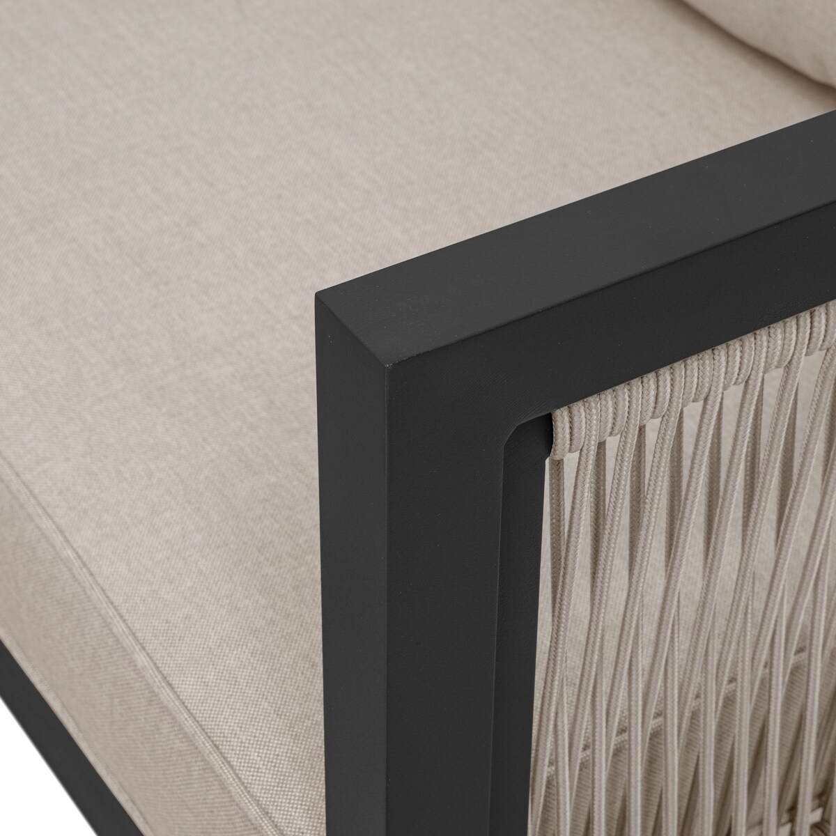 Meble ogrodowe aluminiowe narożnik stół PORTOFINO beżowe