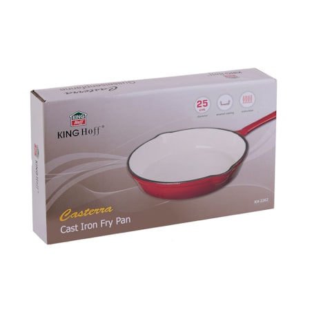 Patelnia żeliwna emaliowana na indukcję gaz KINGHOFF 25cm