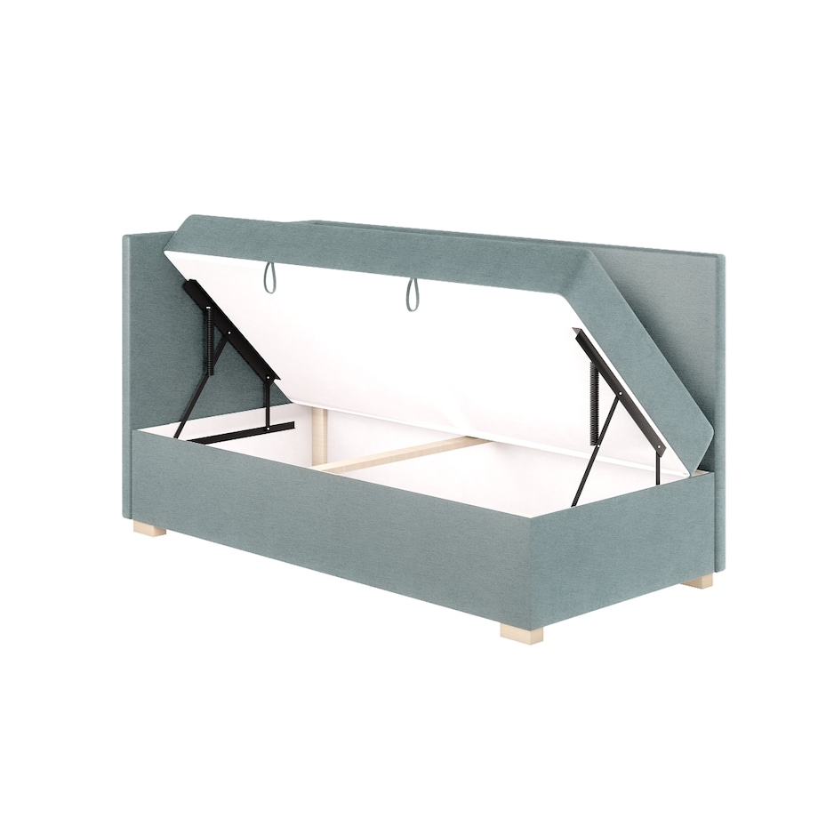 Mesonica Łóżko Flexi, błękitne, 90x200, Lewostronne