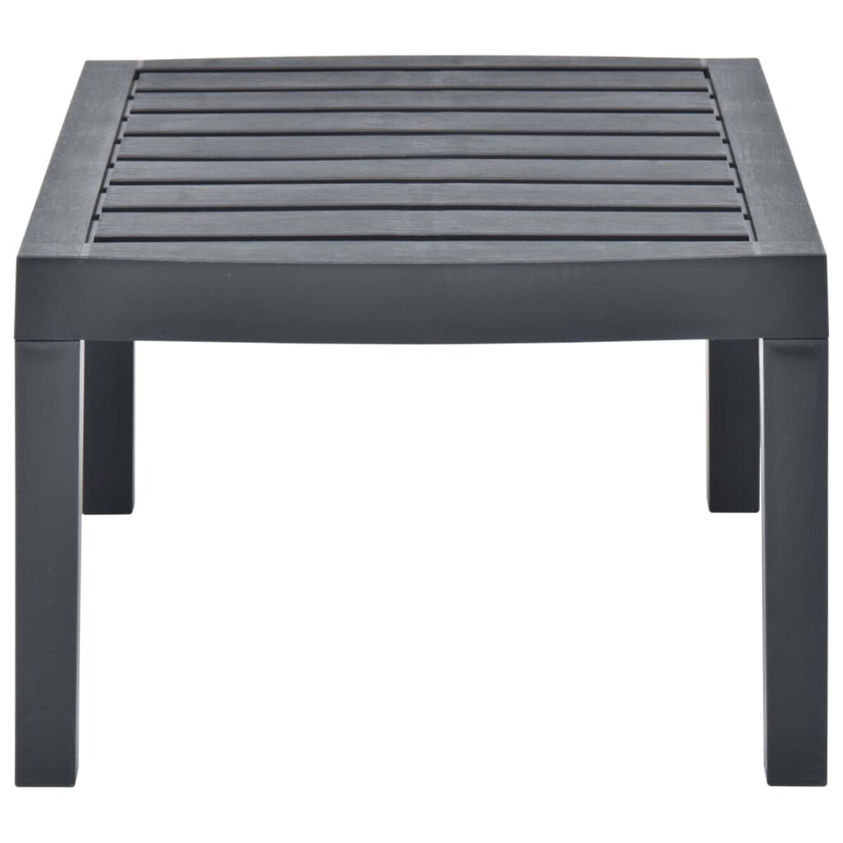 vidaXL Stolik ogrodowy, antracytowy, 78x55x38 cm, plastikowy