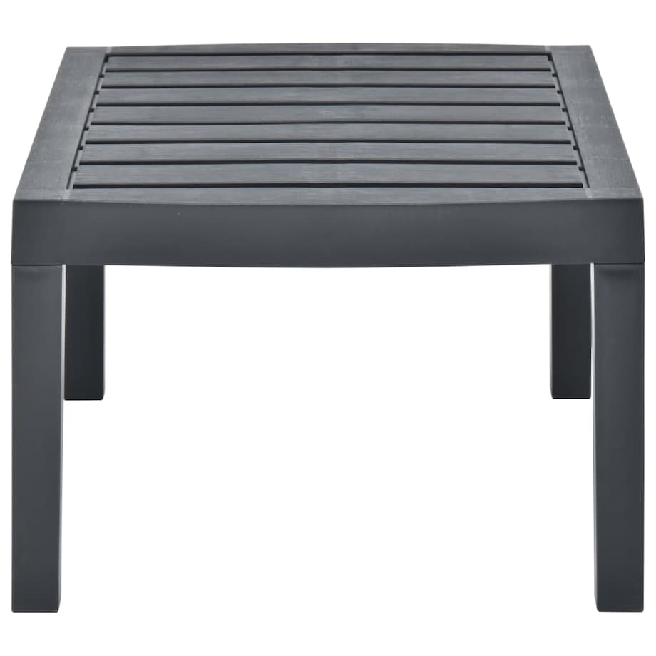 vidaXL Stolik ogrodowy, antracytowy, 78x55x38 cm, plastikowy