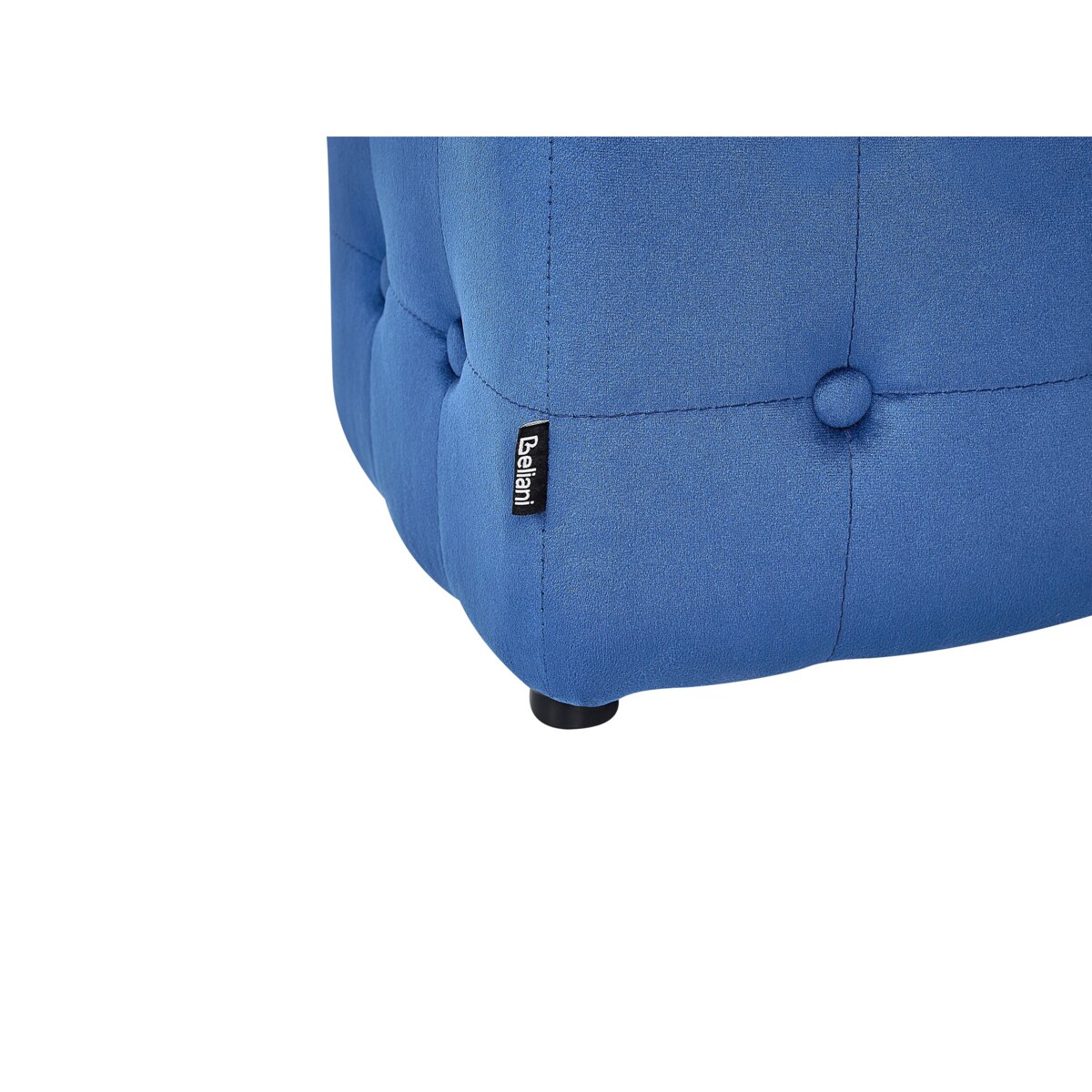 Puf welurowy 36 x 36 x 39 cm niebieski WISCONSIN