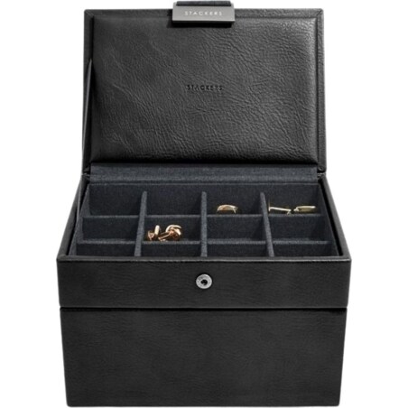 Pudełko na spinki i zegarki Stackers czarne