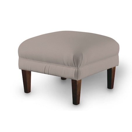 Podnóżek do fotela, beżowy welwet, 56 x 56 x 40 cm, Ingrid