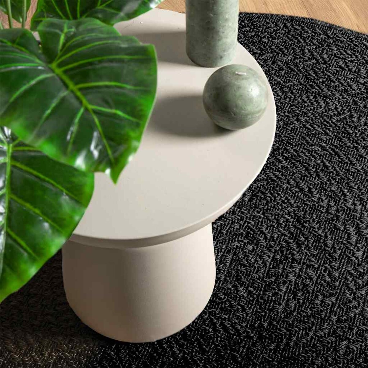 vidaXL Dywan "ZIZUR" Antracyt Wygląd juty Do wewnątrz i na zewnątrz