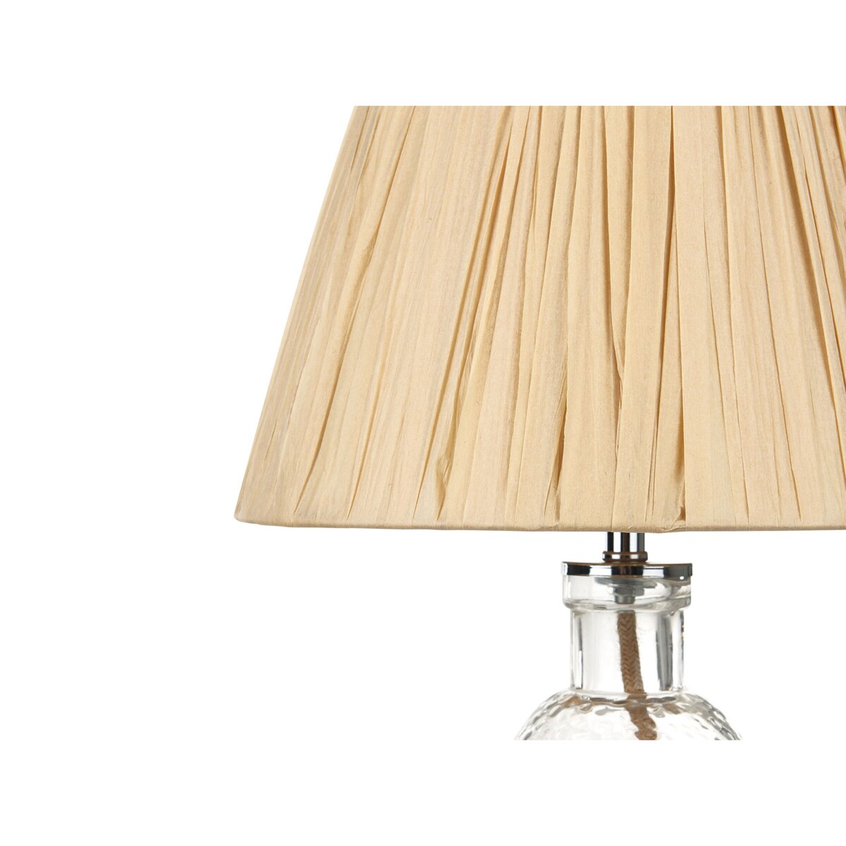 Lampa stołowa szklana transparentna BLANCO