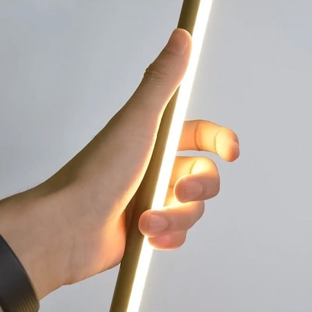 Lampa Podłogowa Led App1416-F Led Złoty, Metal