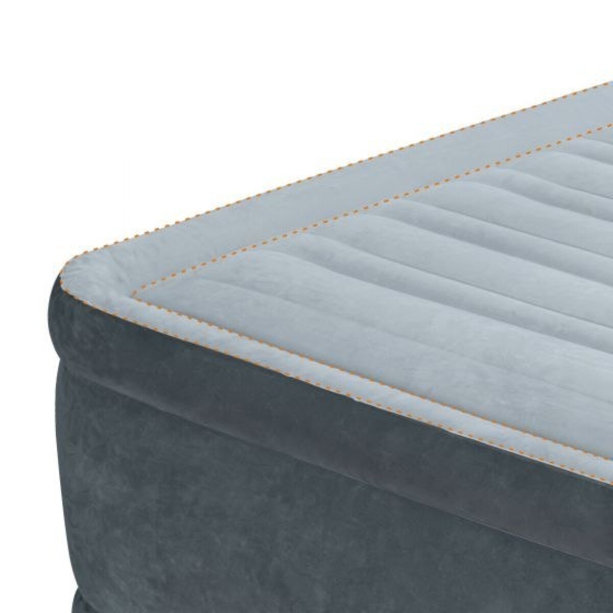 Materac welurowy z pompką 191x99x33 cm INTEX