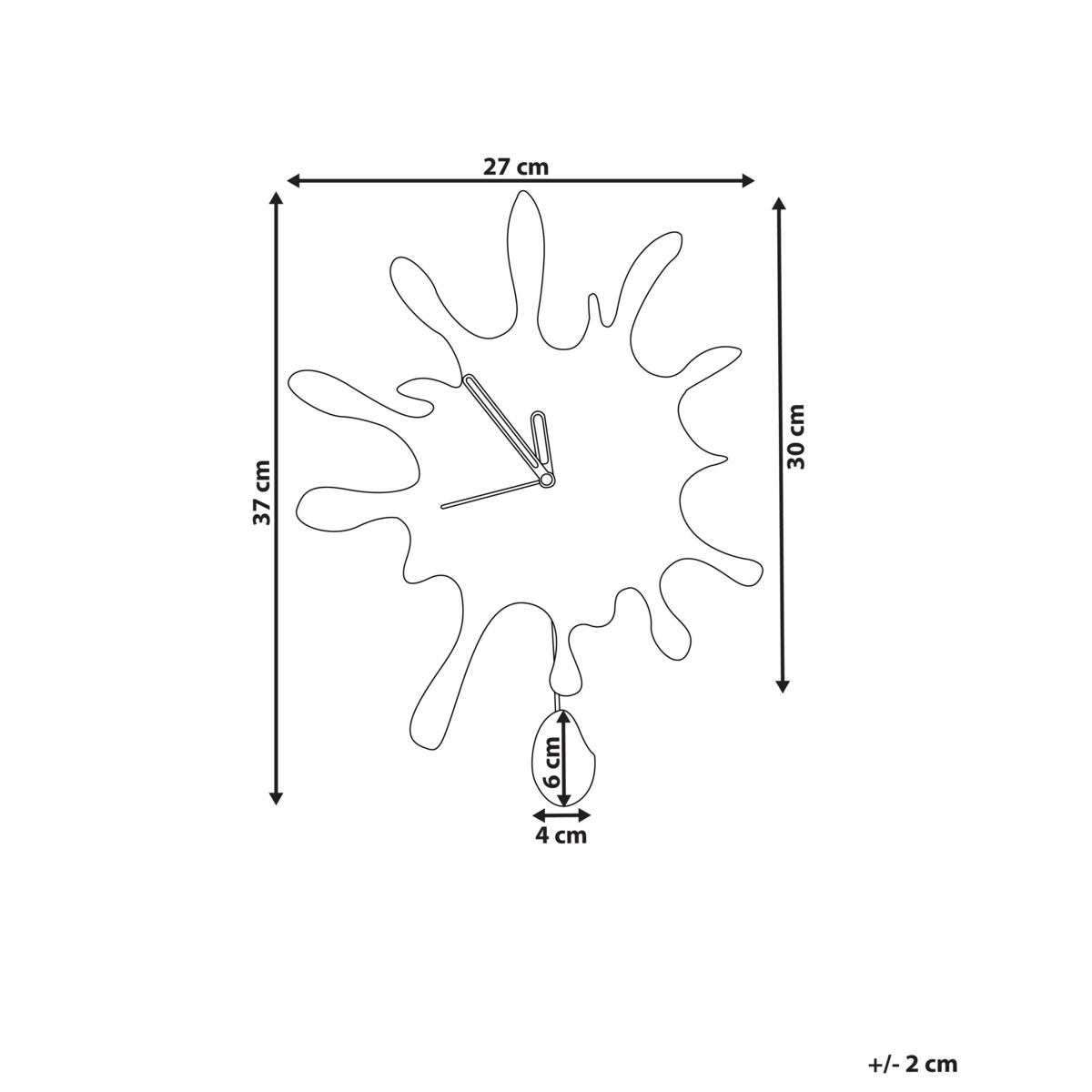 Zegar ścienny FULLY MDF Biały