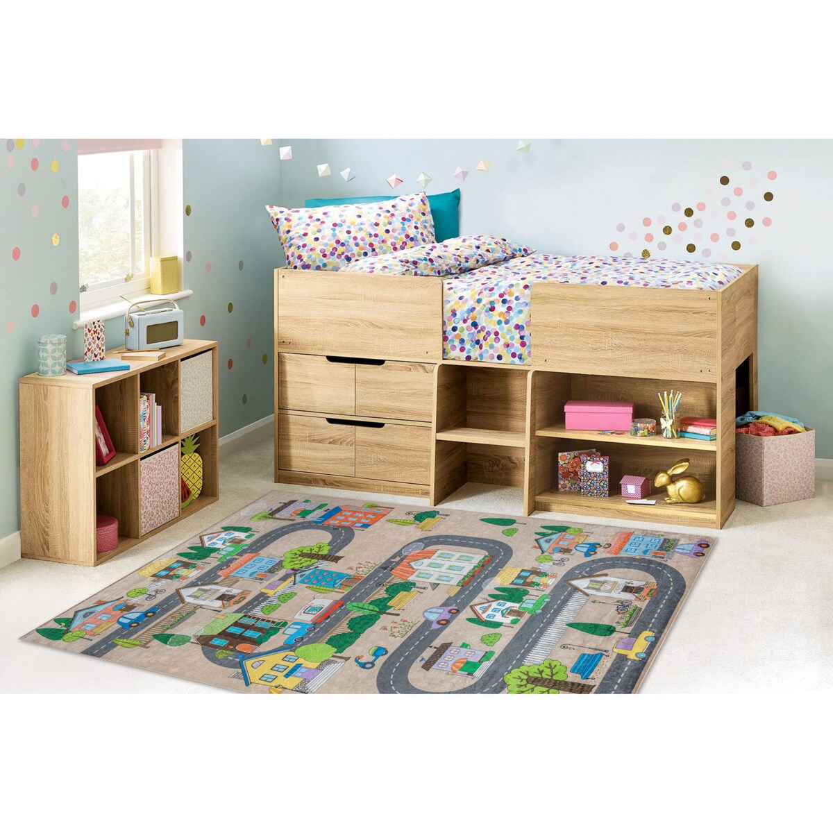 Dywan do prania BAMBINO 34600 Miasto, ulice, 80x150 cm