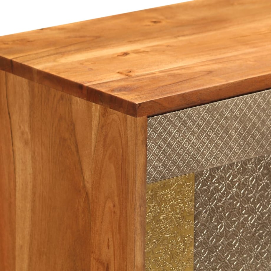 vidaXL Szafka z litego drewna akacjowego, 80x30x75 cm