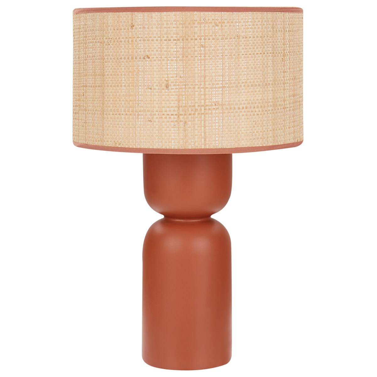 Lampa stołowa rafia czerwona PRESIDIO