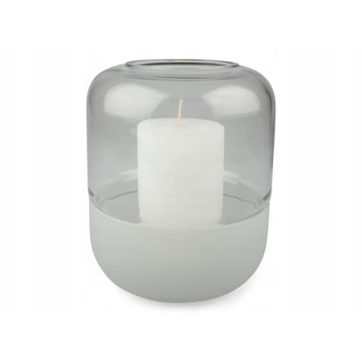 ŚWIECZNIK tea light na stół SZKLANY wys. 19cm