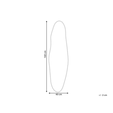 Lustro ścienne 160 cm Złoty SALINS