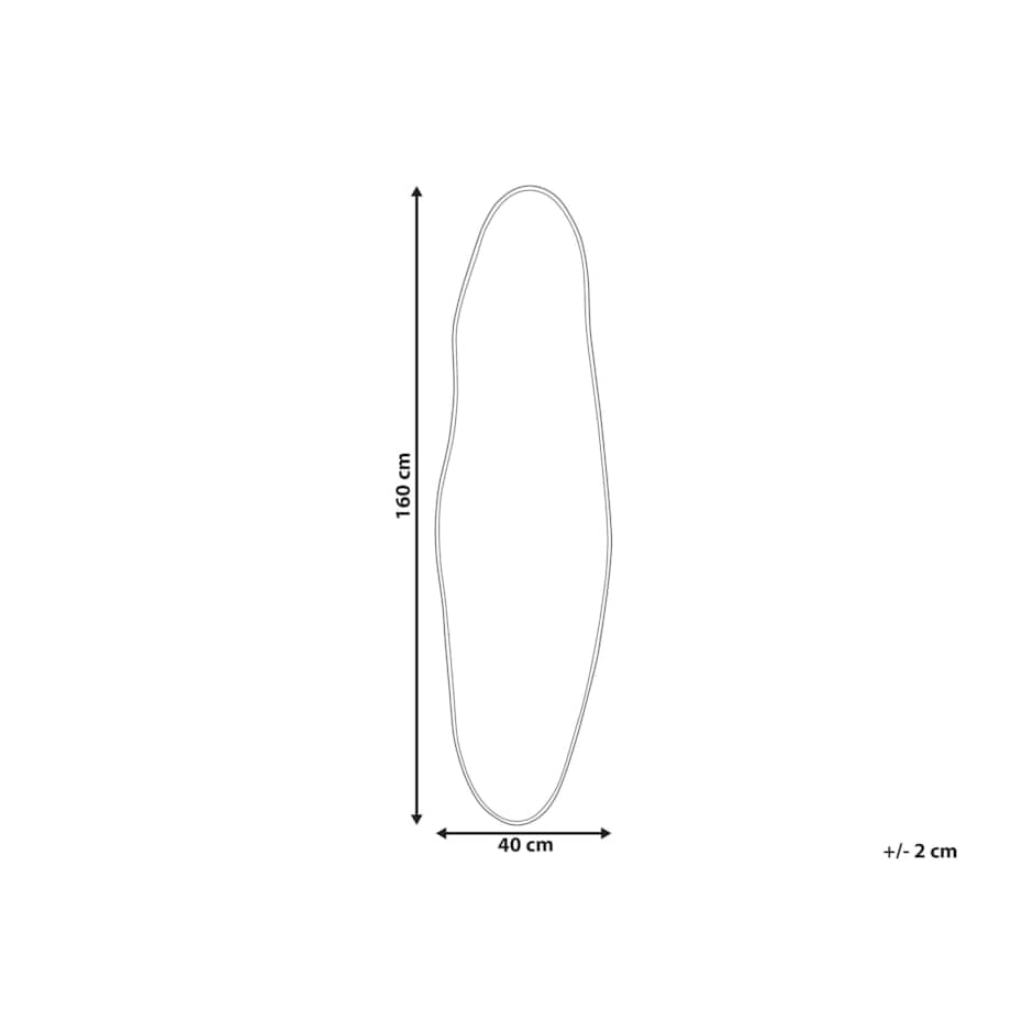 Lustro ścienne 160 cm Złoty SALINS