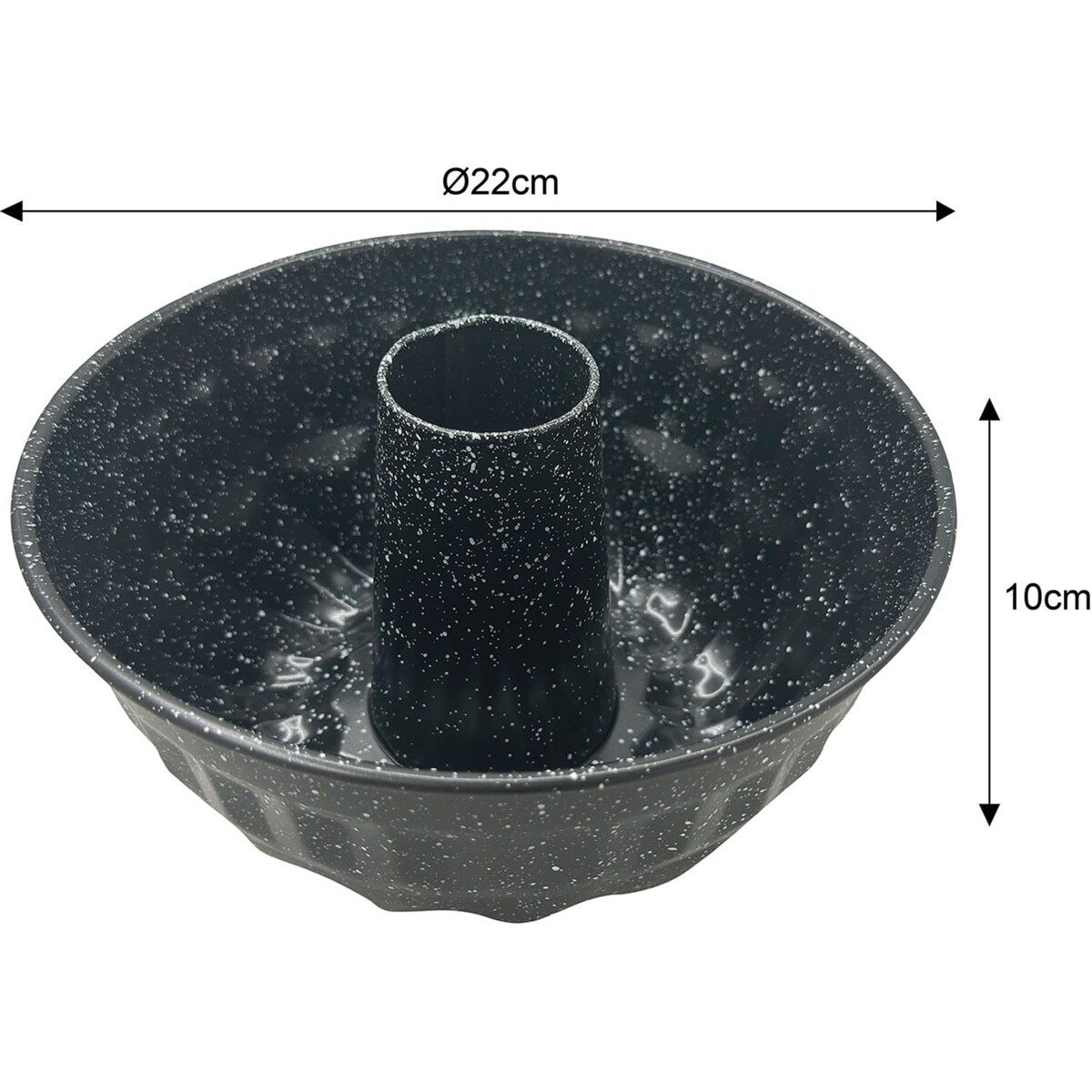 Forma do pieczenia ciasta babki z kominem z powłoką nieprzywieralną 22x10cm KLAUSBERG