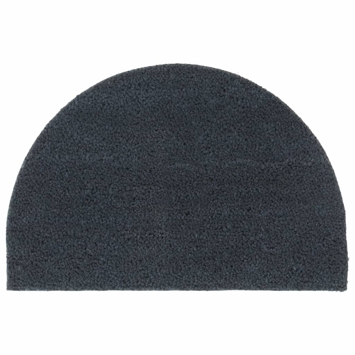 vidaXL Wycieraczka, ciemnoszara, półokrągła, 40x60 cm, włókno kokosowe