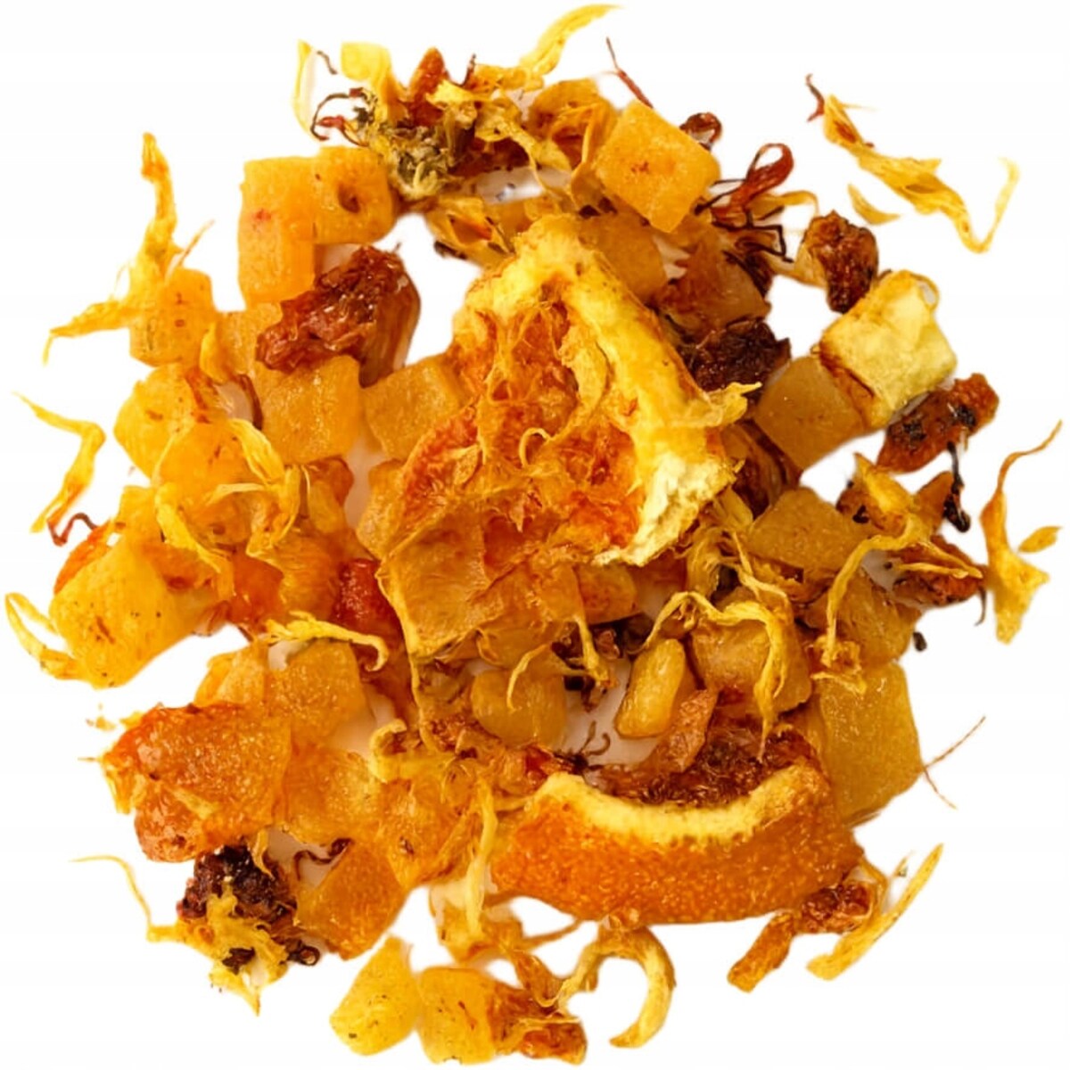 Sypana herbata owocowa MANGO TANGO ananas kawałki pomarańczy 220g premium