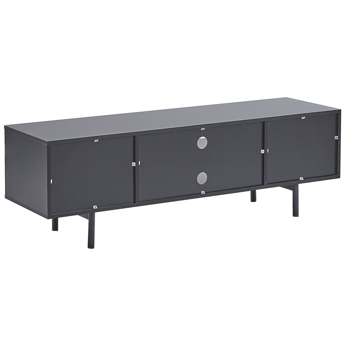 Szafka RTV czarna z jasnym drewnem SALINA