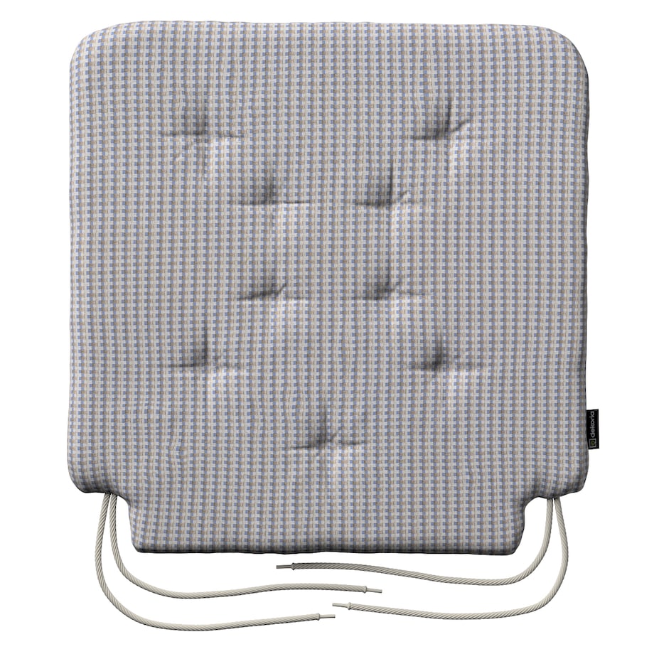 Poduszka na krzesło Olek, beżowo-niebieski, 42 x 41 x 3,5 cm, Living II