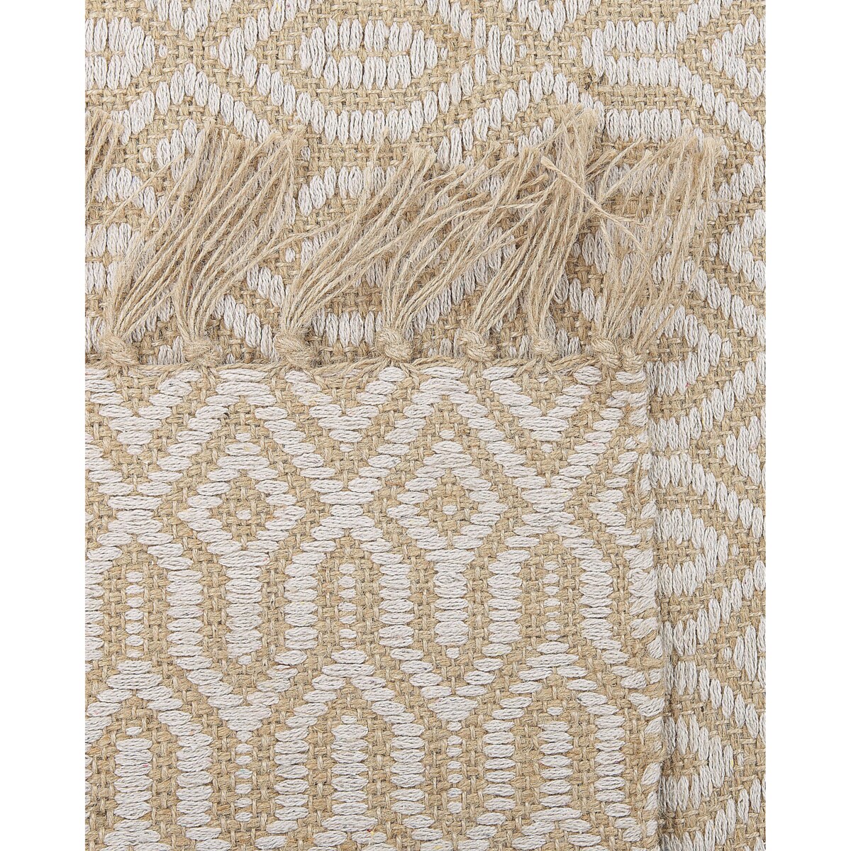 Dywan z juty 140 x 200 cm beżowy POZANTI
