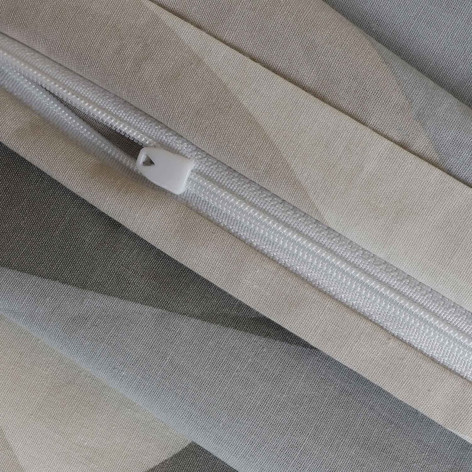 Poszewka dekoracyjna bawełniana 40x40 Forma Stone szara w geometryczny wzór, Cottonlove, Darymex