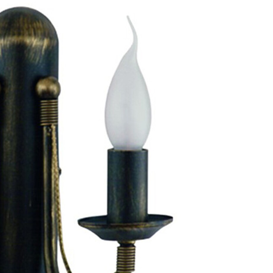 Lampa ścienna 203 ARES Czarny patynowany złotem Nowodvorski