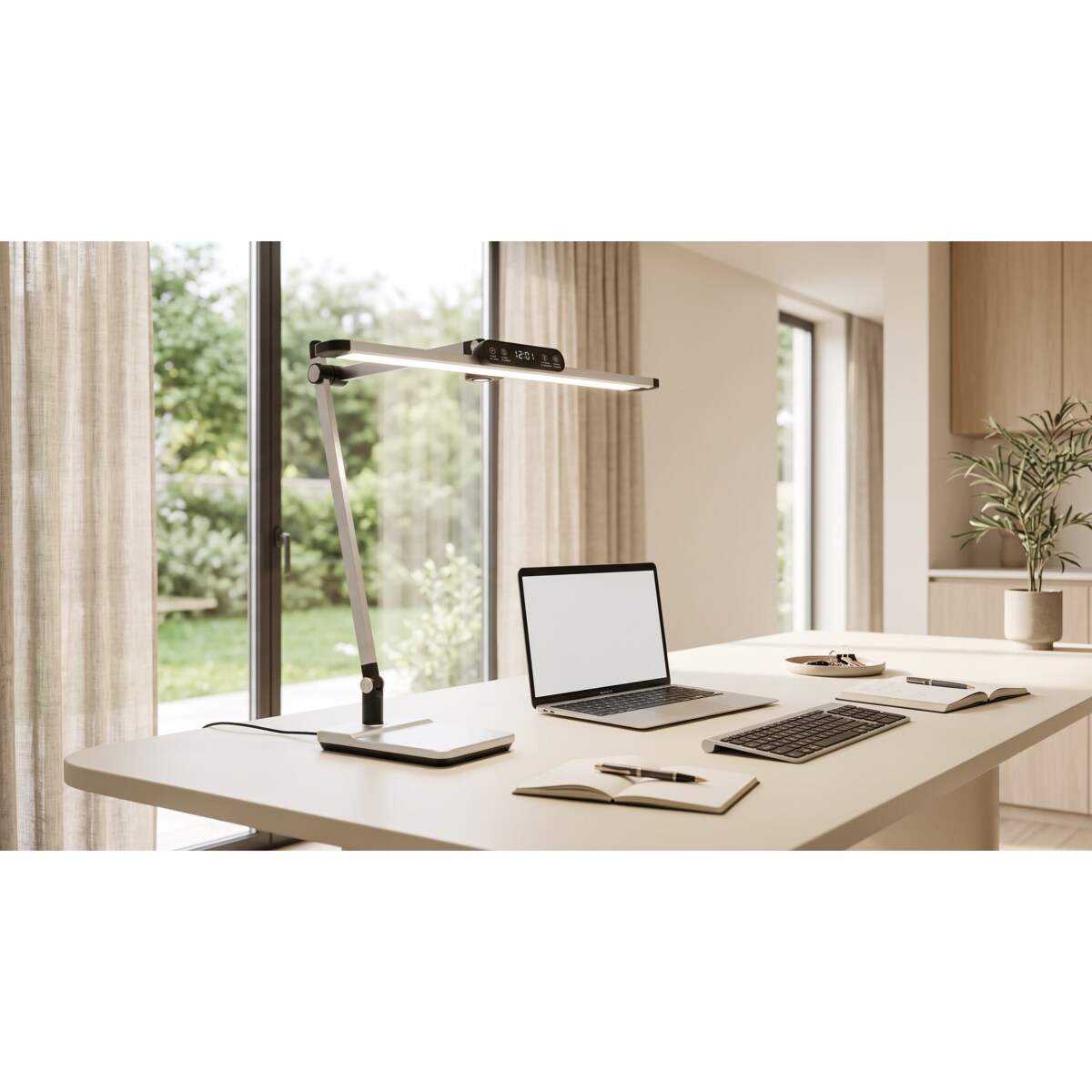 Lampka biurkowa K-BL1321 SREBRNY z serii ARES