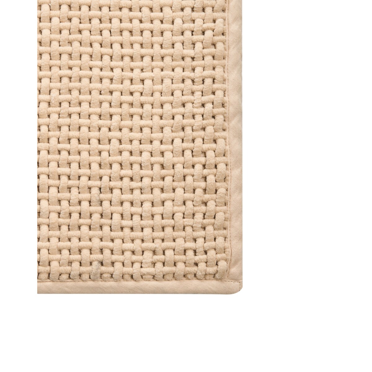 Dywanik łazienkowy KARAD Beżowy 60 x 90 cm Bawełna