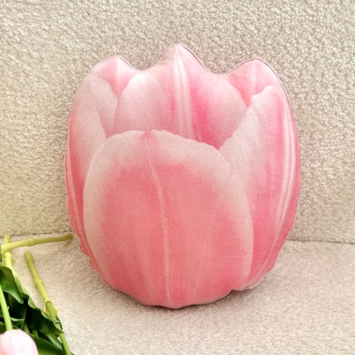 Poduszka kwiat mały Tulipan jasnoróżowy