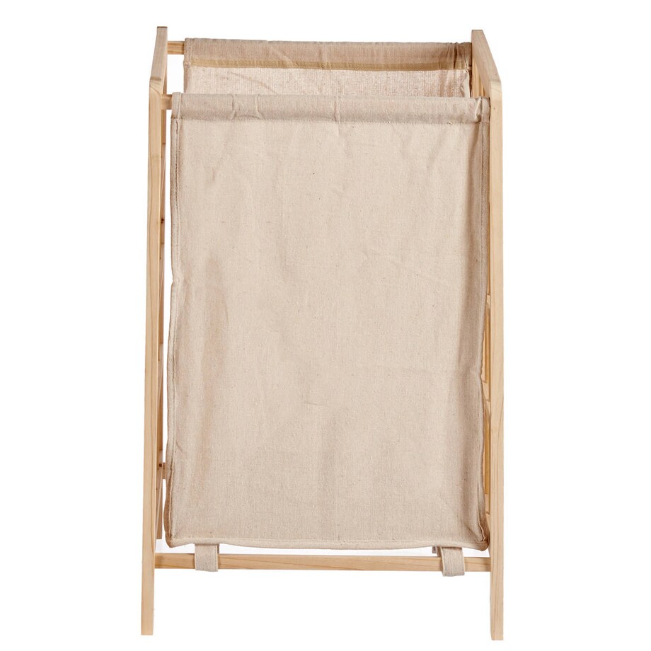 Kosz do szafy, drewno + tkanina