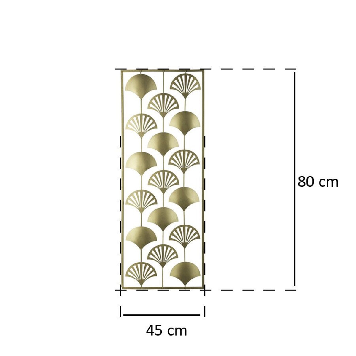 Metalowa ozdoba na ścianę z motywem złotych liści, dekory ścienne, ozdoby z metalu, ozdoby na ścianę do salonu, metaloplastyka