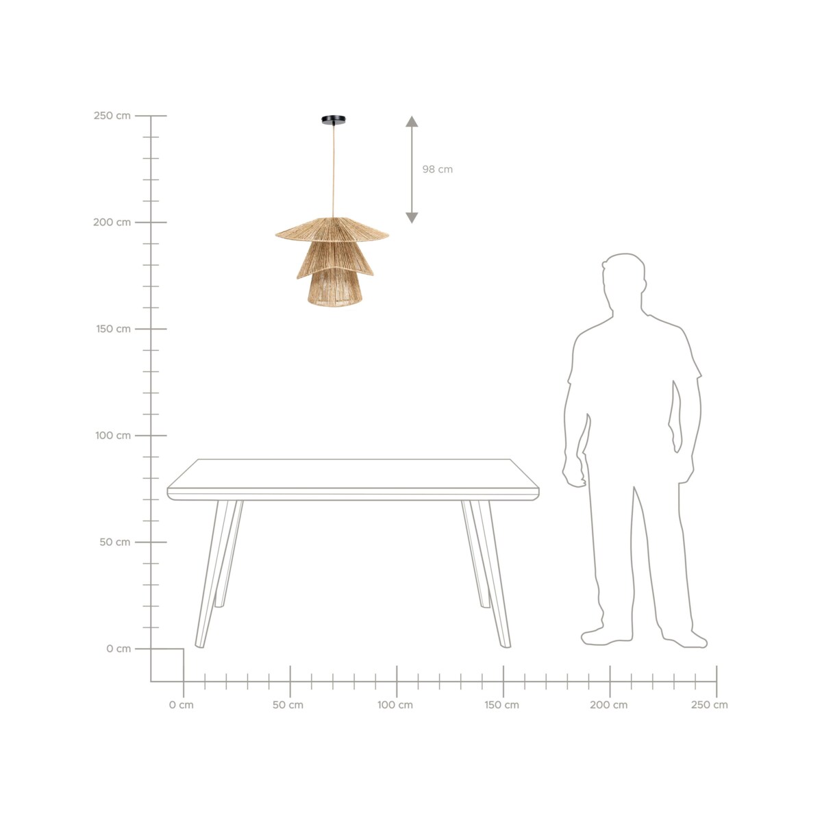 Lampa wisząca BEDAS Juta Naturalny