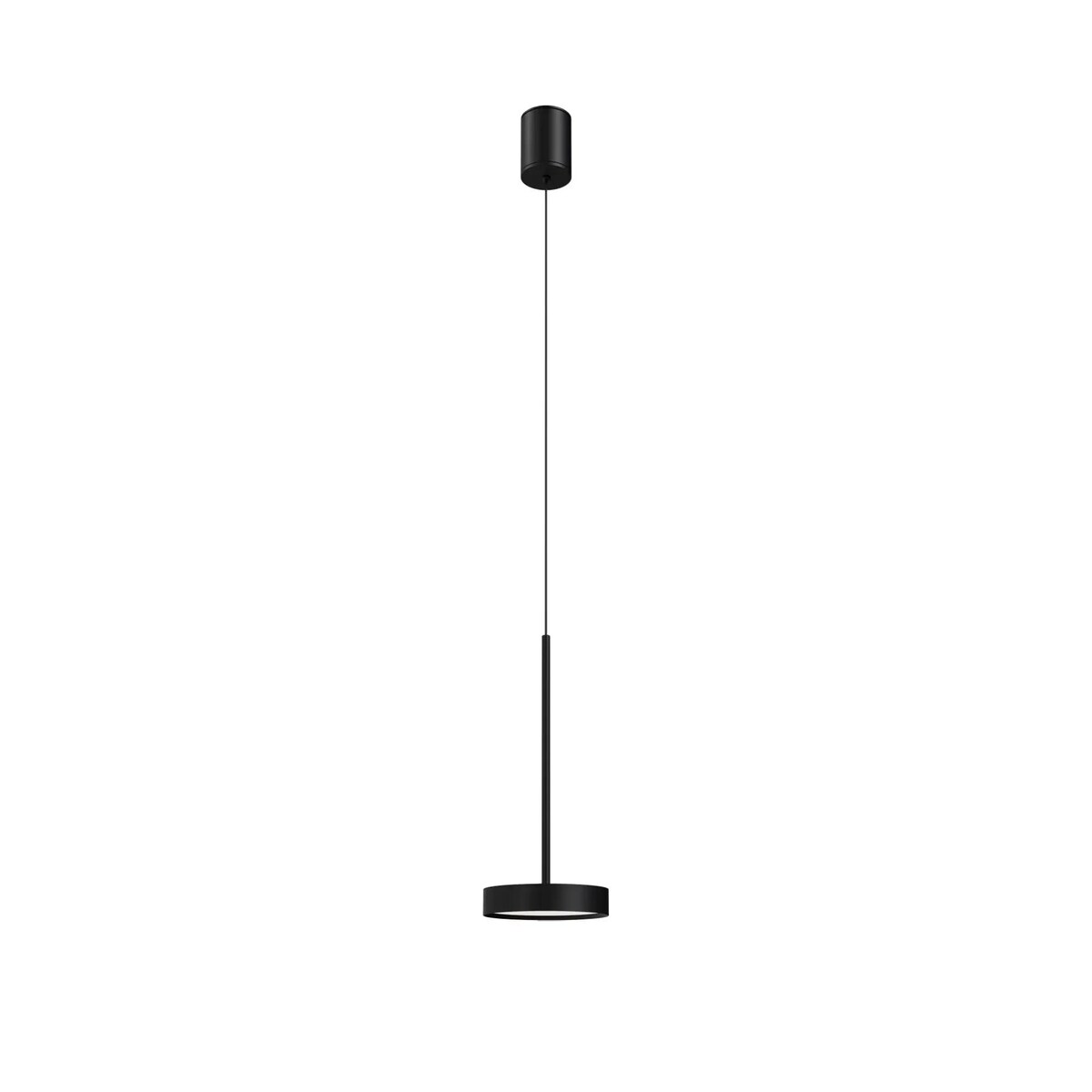Minimalistyczna lampa wisząca Awo PL0134-BK Yaskr LED 11W 3000K IP44 czarna