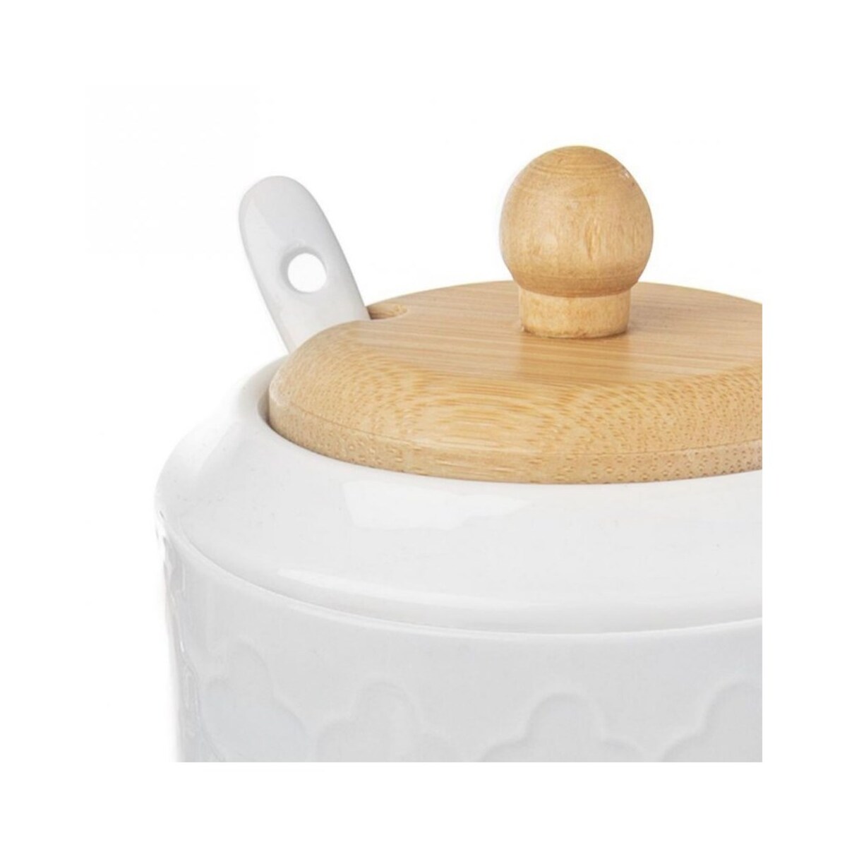 Orion porcelanowa cukiernica cukierniczka z łyżeczką 48713