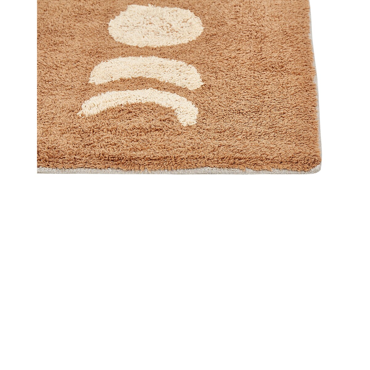 Dywanik łazienkowy bawełniany 50 x 80 cm brązowy ESME