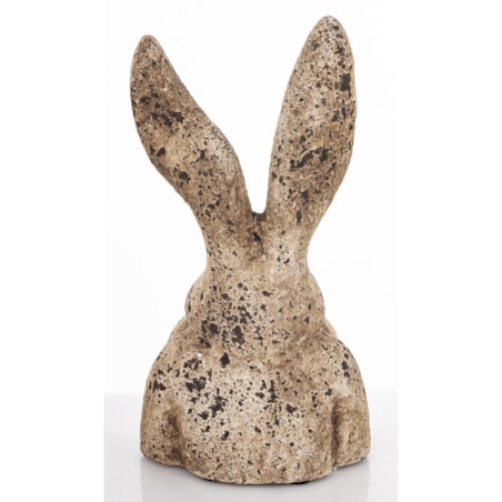 Figurka popiersie królika 29x17x13 cm TORACE szaro-brązowy