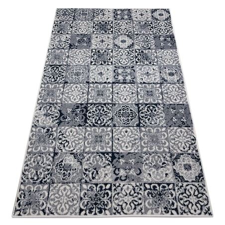 Dywan HEOS 78586 krem / niebieski PATCHWORK, 120x170 cm