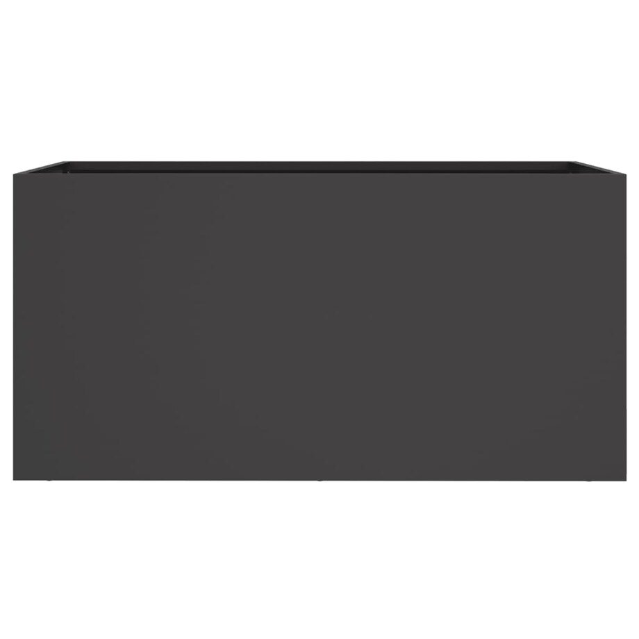 vidaXL Donica, czarna, 62x30x29 cm, stal