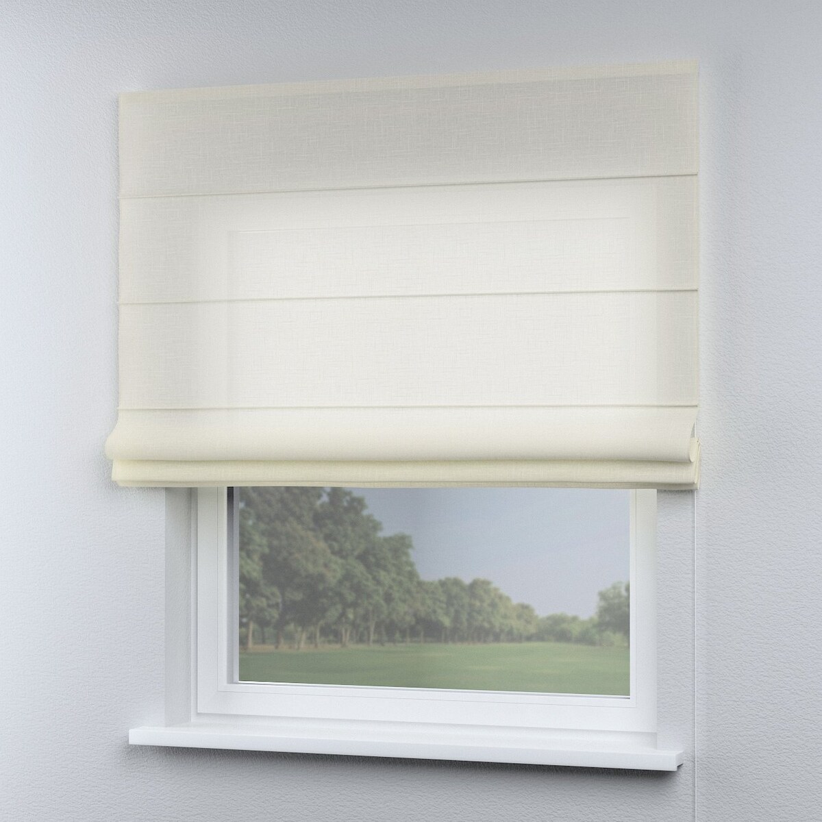 Roleta rzymska Capri 120x150 prześwitujący ecru