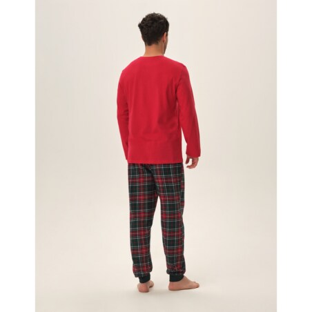 Piżama Honest 41914-33X Czerwona Czerwony, XXL