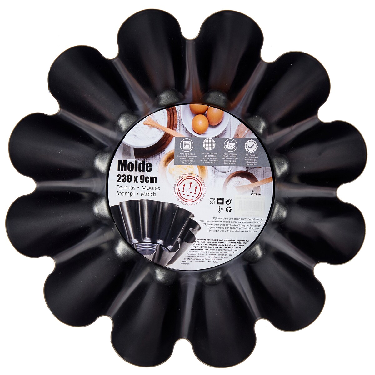 Okrągła forma do pieczenia Ø 23 cm, stal węglowa