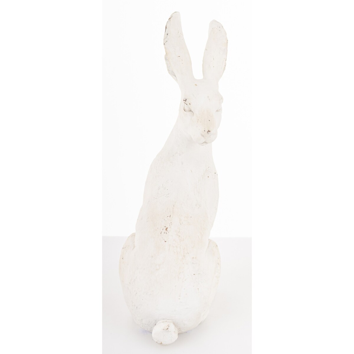 Dekoracja - siedzący biały królik 26x19x9,5 cm ALBUS-3