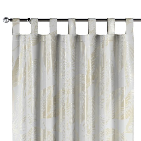 Zasłona na szelkach 1 szt. 130x245 ecru liście