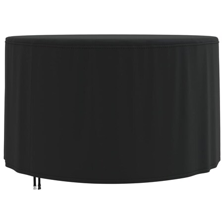 vidaXL Pokrowiec na meble ogrodowe, okrągły, czarny, Ø128x71 cm