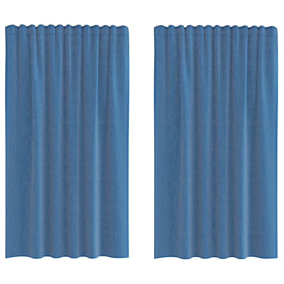 vidaXL Zasłony woalowe z kieszeniami na drążek 2 szt. Royal Blue