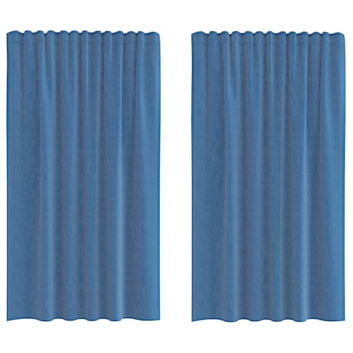 vidaXL Zasłony woalowe z kieszeniami na drążek 2 szt. Royal Blue