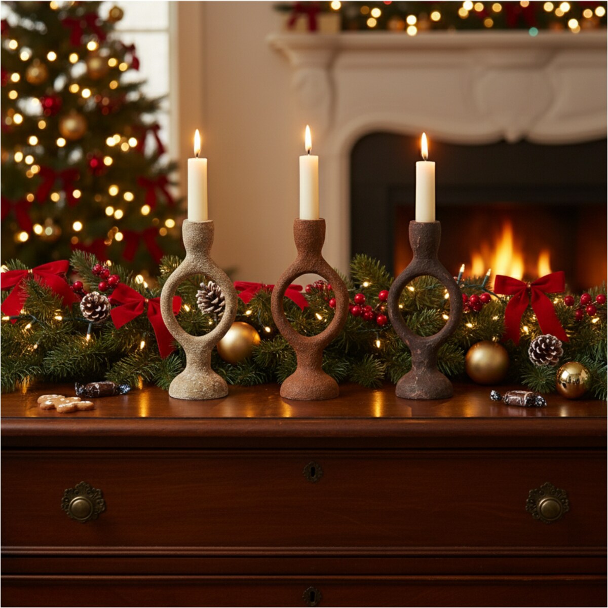 Świecznik Metalowy Na Jedną Świeczkę Uchwyt Na Świecę Stalowy Industrialny